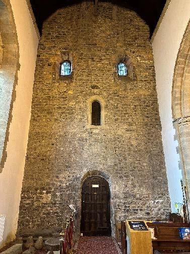 The west wall of St. Peter's